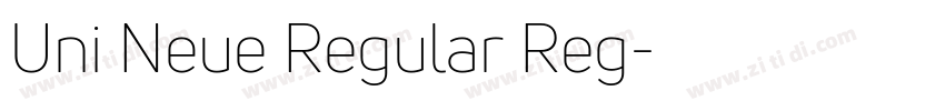Uni Neue Regular Reg字体转换